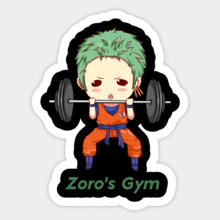 Zoro's Gym Sticker